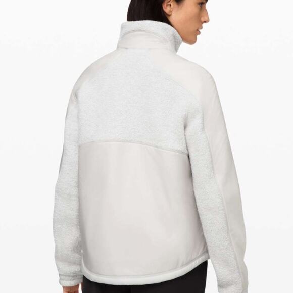 LULULEMON Go Cozy Jacket WOOL SIZE 10 heathered ceramic - Picture 4 of 11